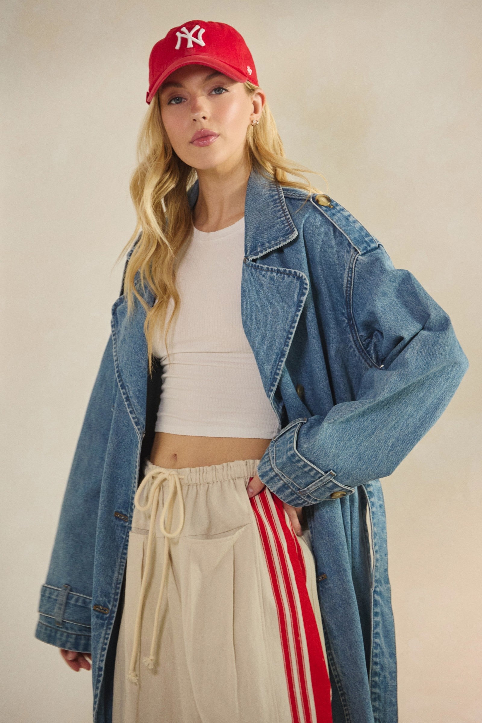 Astrid Denim Trench Coat