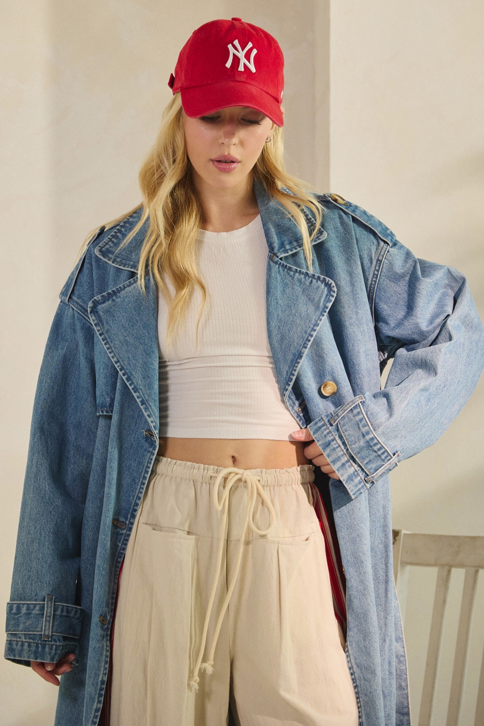 Astrid Denim Trench Coat